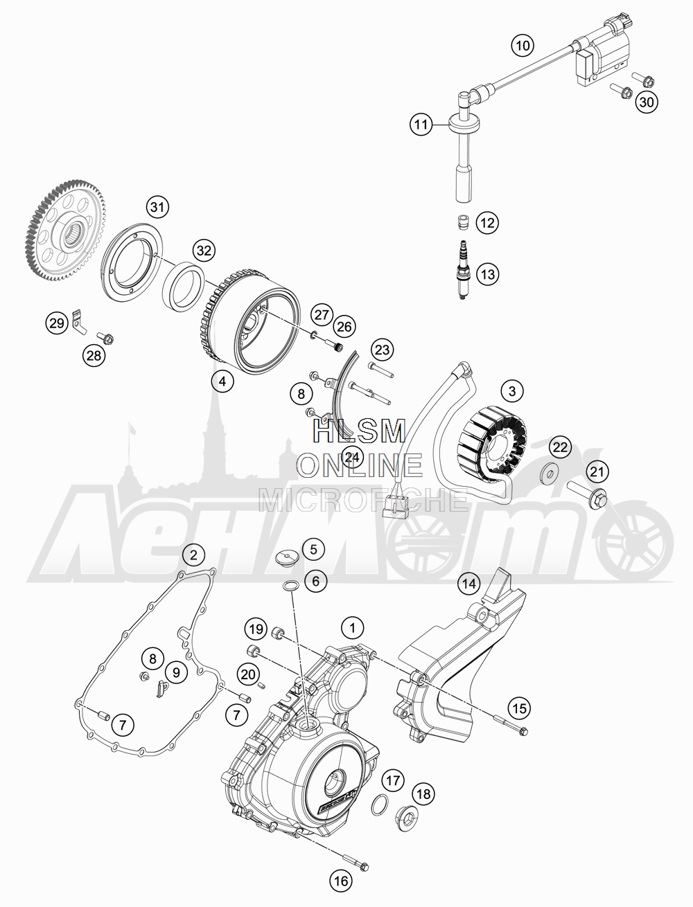 Задний амортизатор ktm duke 390