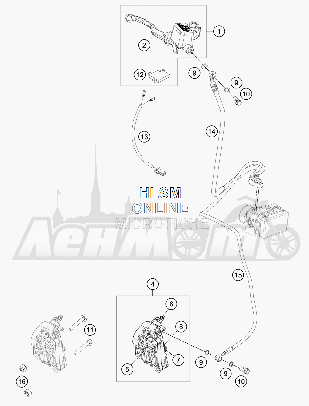 Задний амортизатор ktm duke 390