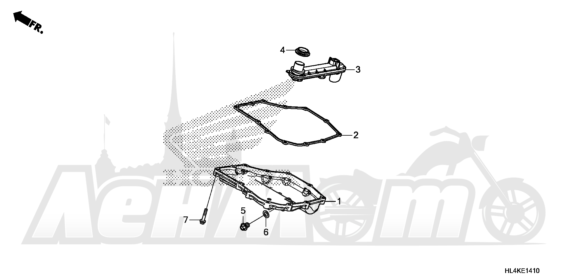 Запчасти для Квадроцикла Honda 2019 SXS1000M3P Раздел: OIL PAN | маслянный поддон