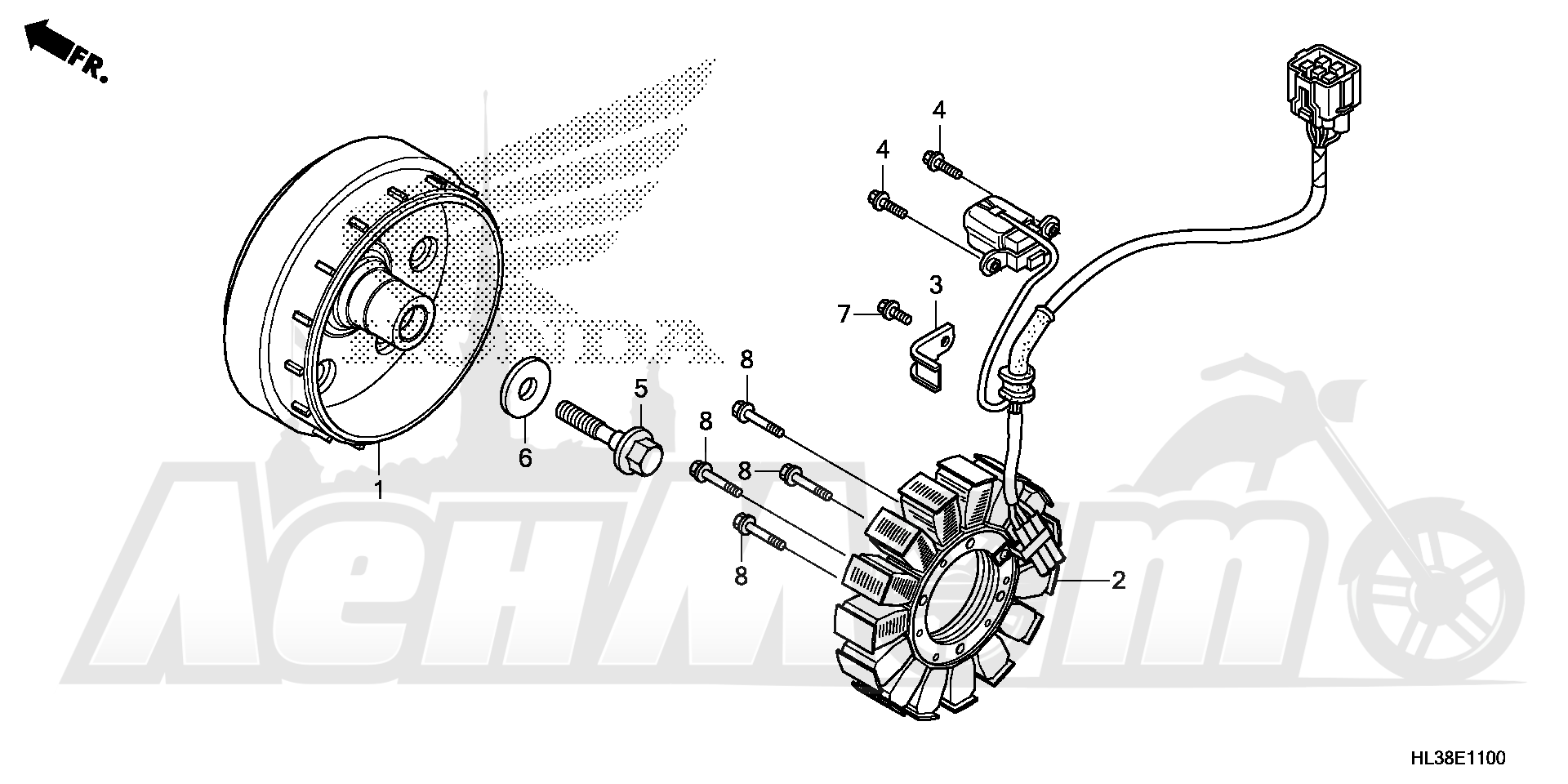 Запчасти для Квадроцикла Honda 2019 SXS700M2 Раздел: ALTERNATOR | генератор
