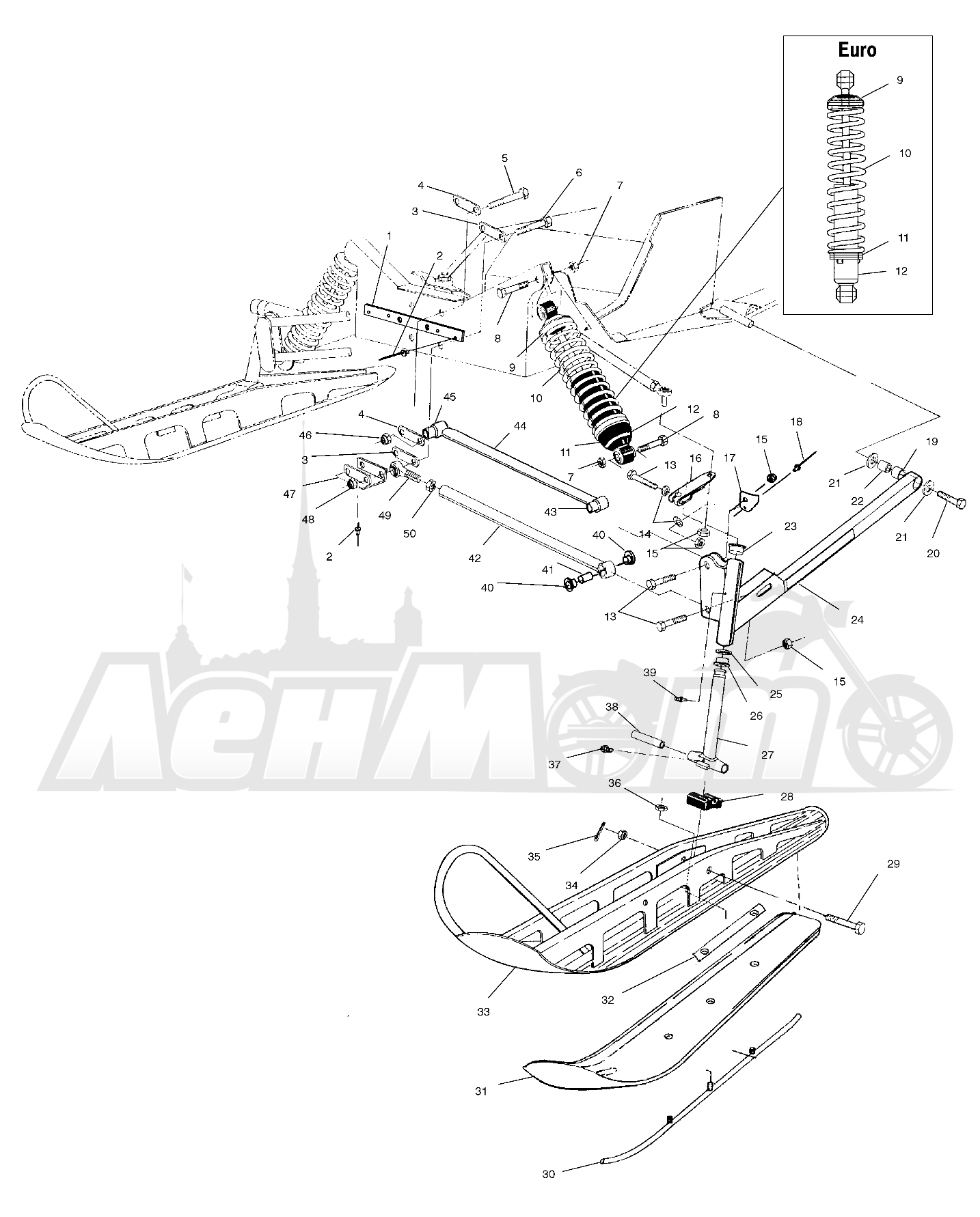 Запчасти поларис widetrak lx