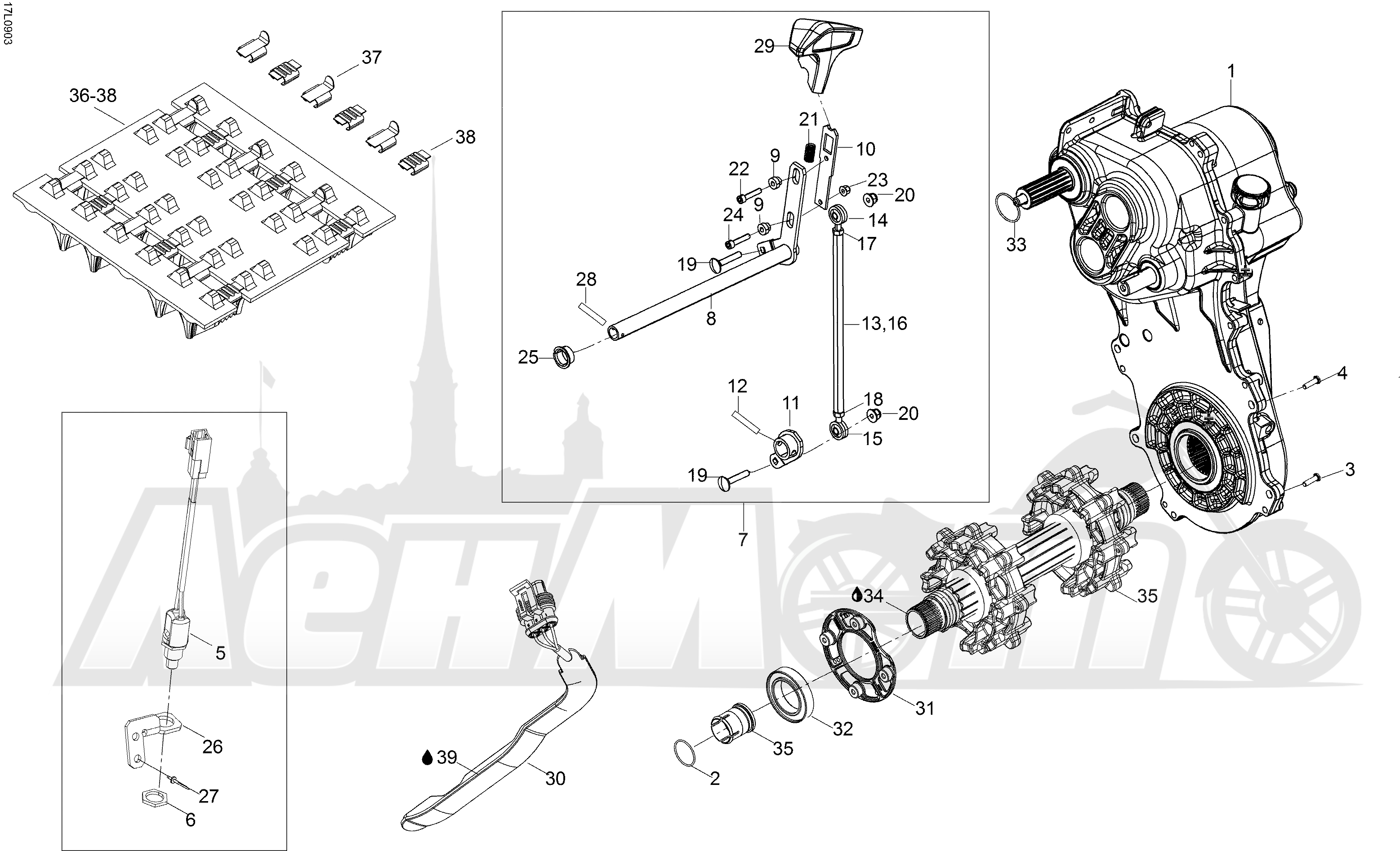 Запчасти для снегоходов brp. Подшипники редуктора Ski-Doo 600 Ace. Коробка снегоход BRP 600. Коробка редуктор снегоход BRP 800. Коробка передач от снегохода Ski-Doo.