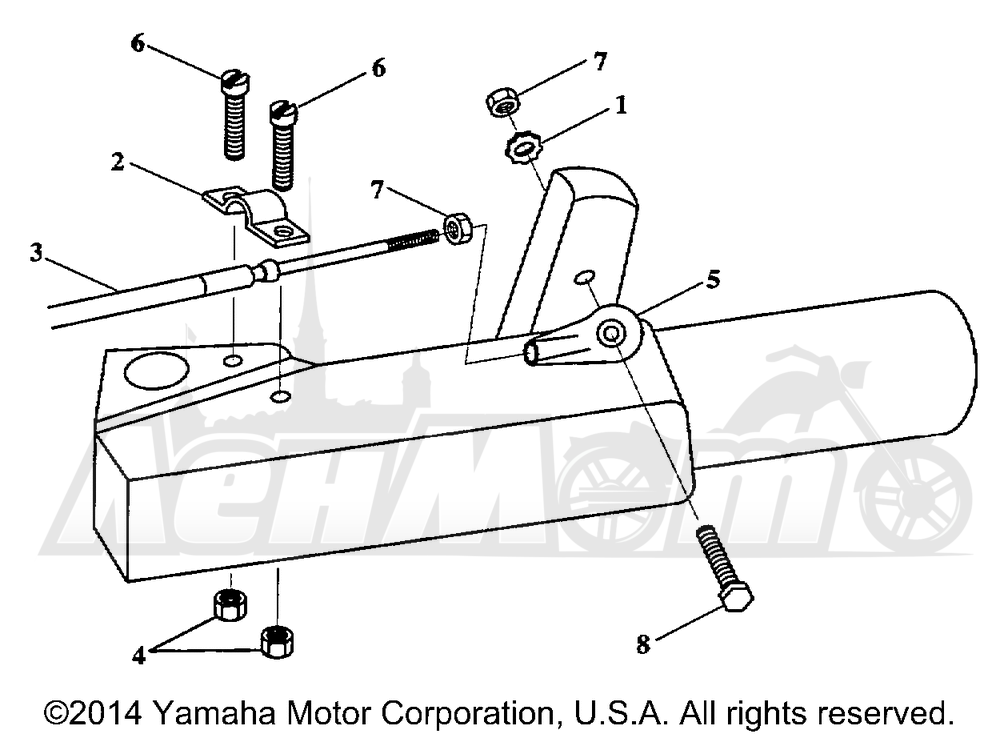 Запчасти для Лодочного мотора Yamaha 1998 40EJRW-PUM/50EJRW-PUM/40MJHW-PUM Раздел: REMOTE SHIFT ASSY | дистанционный пульт переключение в сборе